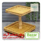 شیرینی خوری مربع دسته خراطی