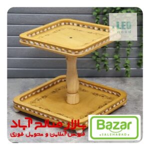 شیرینی خوری مربع دسته خراطی