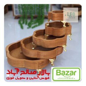 سینی طرح گل پایه دار