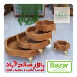 سینی طرح گل پایه دار