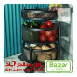 جا پیازی ۳ طبقه گردان چرخ دار