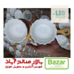 اردو خوری 2 خانه پیاله سرامیک مدل خورشیدی