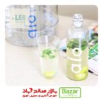 بطری های طرح پیرکس بلور درب شیشه ای 1000 میل