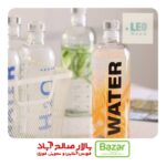 بطری های طرح پیرکس بلور درب شیشه ای 1000 میل