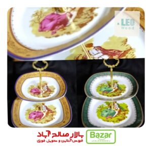 شیرین خوری دو طبقه مربع لمونژ