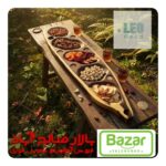مزه خوری روستیک چوب کهور قهوهای سایز 2