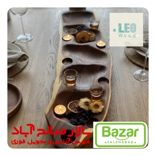 مزهخوری روستیک چوب کهور قهوهای سایز یک مزهخوری روستیک چوب کهور قهوهای سایز یک