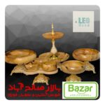 سرویس پذیرایی 5 تکه چوب گردو براق پایه نئوکلاسیک