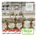 ست پذیرایی فلزی گلدار