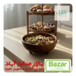 آجیل خوری چوب کهور قهوه‌ای