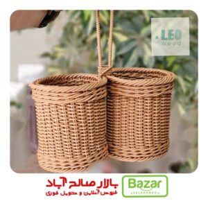سبد بافت استوانه دوقلو