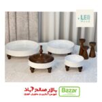 سرویس پذیرایی کورین و چوب گردو تیره