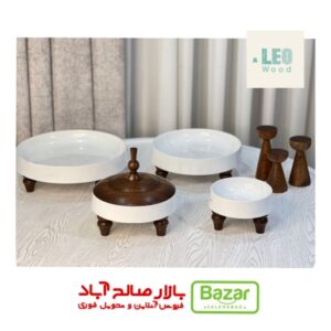 سرویس پذیرایی کورین و چوب گردو تیره