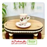 فنجان کمر باریک و نعلبکی گل سرخی