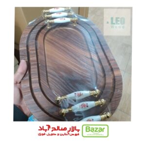 سینی وکیوم سه تایی دسته اشرفی