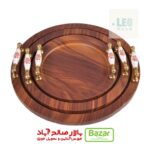 سینی وکیوم سه تایی دسته اشرفی