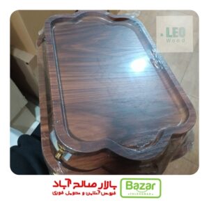 سینی سه تایی پایه دار صدف
