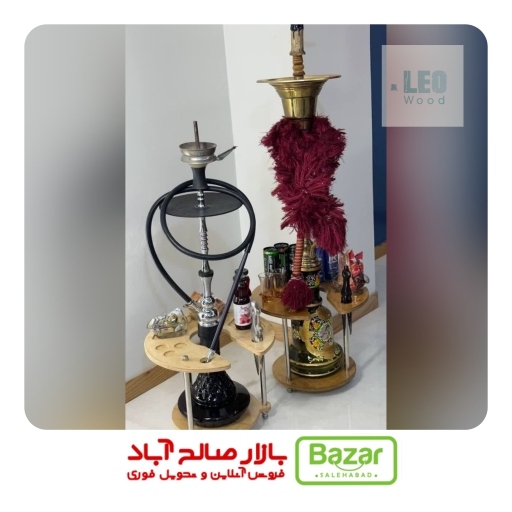 استند قلیان چوب فلز استند قلیان چوب فلز