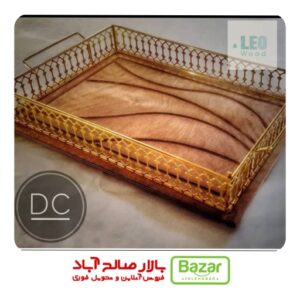 سینی چوب فلز لوکس آبکاری فورتیک