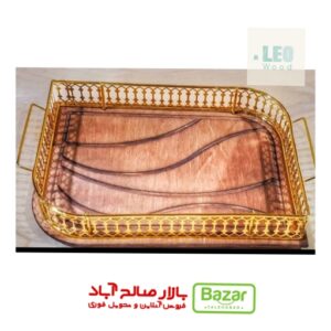 سینی چوب فلز لوکس آبکاری فورتیک