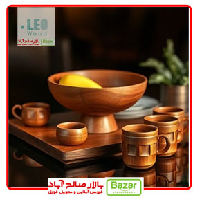 فروش ظروف چوبی در بازار صالح اباد