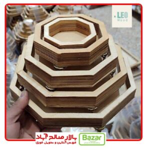 سینی ۵ تیکه پایه دار 8 ضلعی