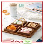 اردو خوری مربع دوبل دسته طلایی
