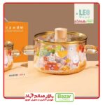 قابلمه پیرکس شامپاین طرح دار