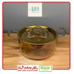 قابلمه پیرکس طلایی استیل 3/5 لیتر
