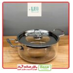 قابلمه پیرکس نقره ای استیل 2/5 لیتر
