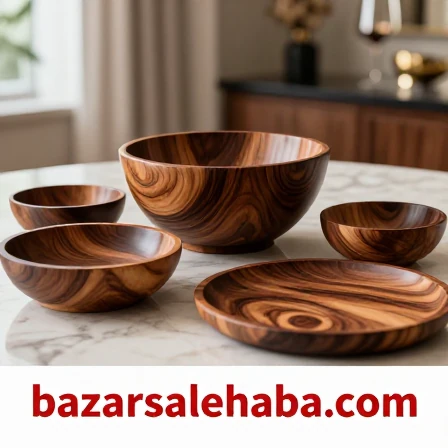 مرکز پخش ظروف پذیرایی چوب گردو صالح آباد