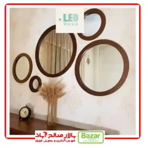 آینه گرد دکوراتیو 5 تکه