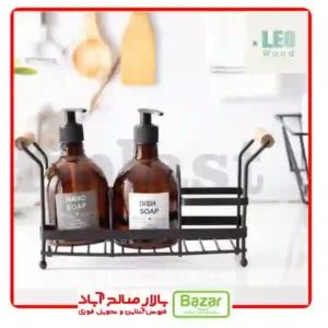 جا مایع استند دار دو قلو فلزی