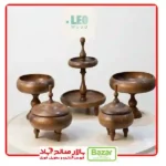 سرویس 5 تکه چوب گردو سوپر براق شکلاتی