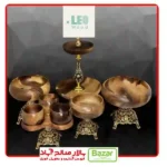 سرویس پذیرایی 5 تکه چوب گردو سوپر براق پایه نئوکلاسیک
