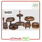 سرویس پذیرایی 7 تکه چوب گردو سوپر براق شکلاتی